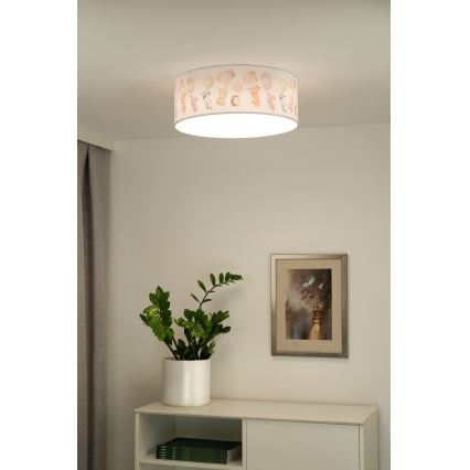 Duolla - Luminária de teto infantil LED CORTINA LED/26W/230V diâmetro 40 cm 4000K