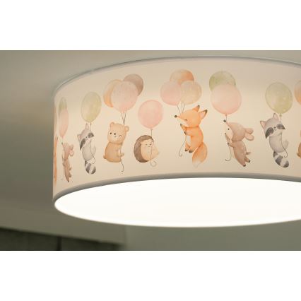 Duolla - Luminária de teto infantil LED CORTINA LED/26W/230V diâmetro 40 cm 4000K
