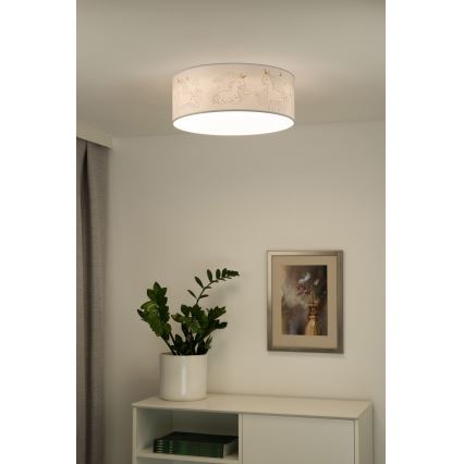 Duolla - Luminária de teto infantil LED CORTINA LED/26W/230V diâmetro 40 cm 4000K