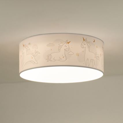 Duolla - Luminária de teto infantil LED CORTINA LED/26W/230V diâmetro 40 cm 4000K