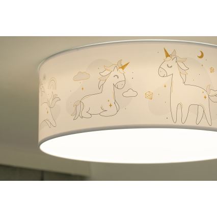 Duolla - Luminária de teto infantil LED CORTINA LED/26W/230V diâmetro 40 cm 4000K