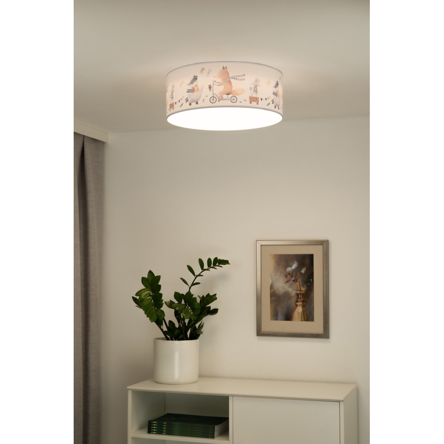 Duolla - Luminária de teto infantil LED CORTINA LED/26W/230V diâmetro 40 cm 4000K