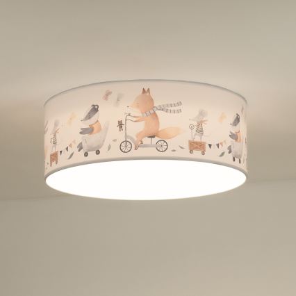 Duolla - Luminária de teto infantil LED CORTINA LED/26W/230V diâmetro 40 cm 4000K