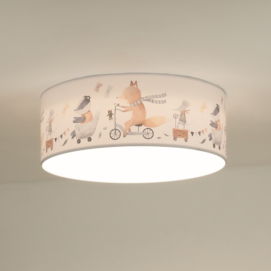 Duolla - Luminária de teto infantil LED CORTINA LED/26W/230V diâmetro 40 cm 4000K