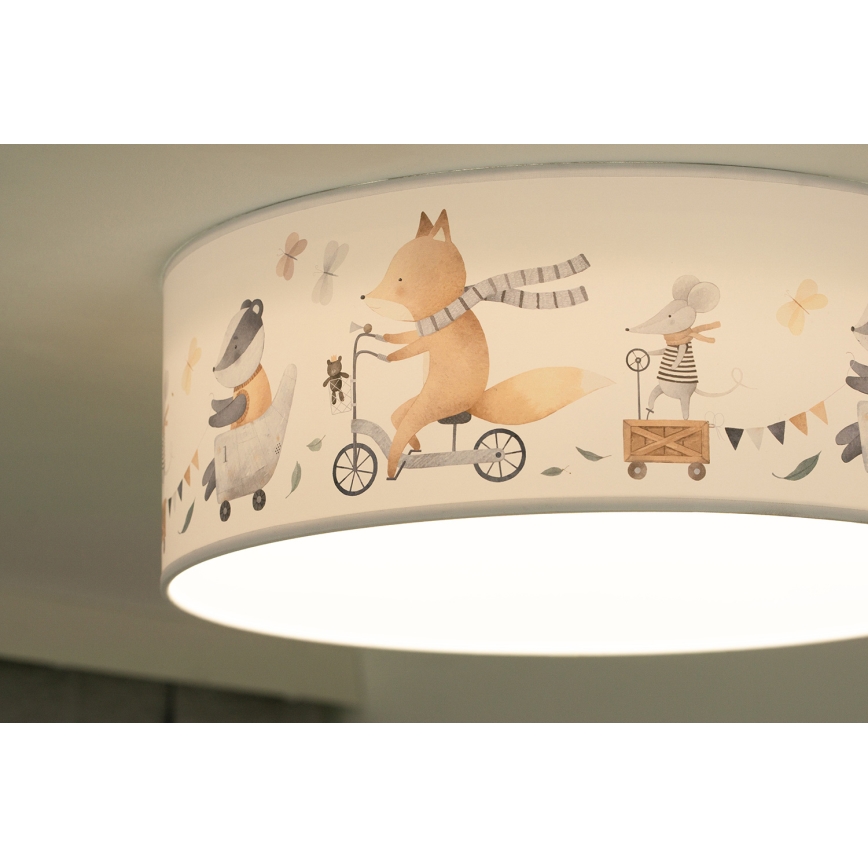 Duolla - Luminária de teto infantil LED CORTINA LED/26W/230V diâmetro 40 cm 4000K