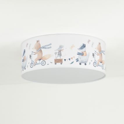 Duolla - Luminária de teto infantil LED CORTINA LED/26W/230V diâmetro 40 cm 4000K