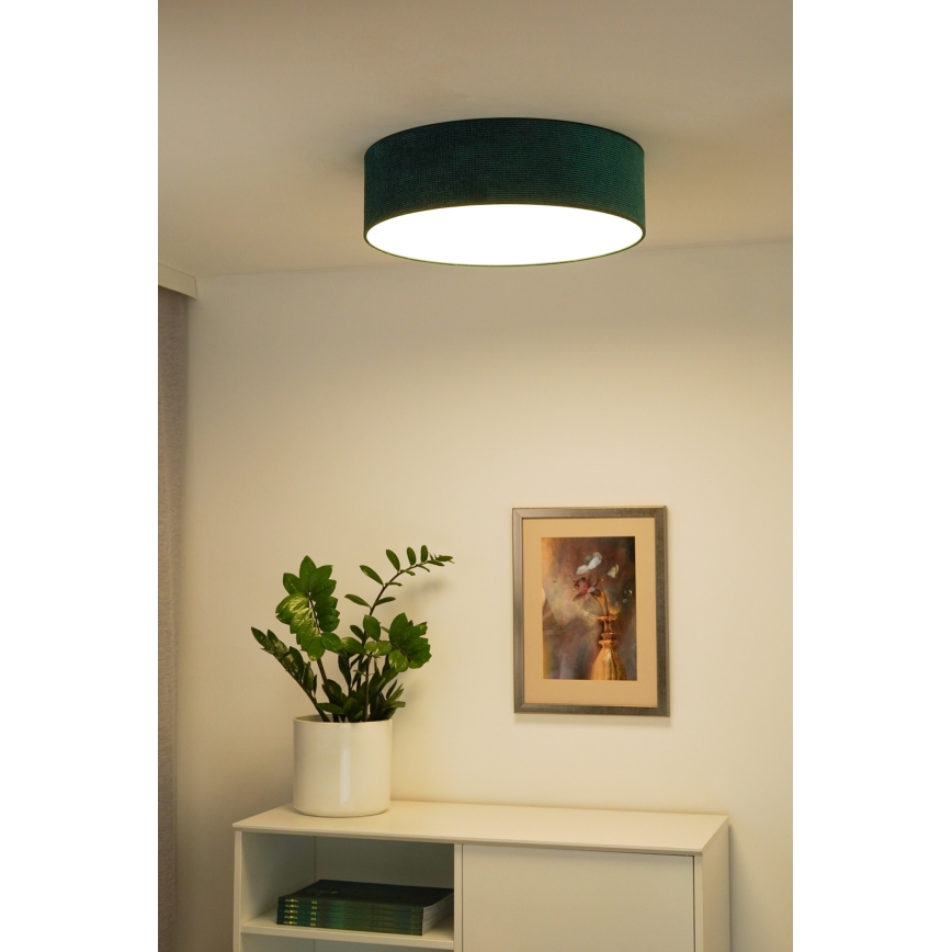 Duolla - Luminária de Teto LED CORTINA LED/26W/230V diâmetro 30 cm 4000K verde