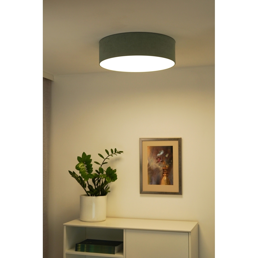 Duolla - Plafon LED CORTINA LED/26W/230V diâmetro 45 cm 4000K turquesa