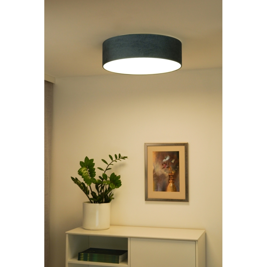 Duolla - Plafon LED CORTINA LED/26W/230V diâmetro 45 cm 4000K turquesa