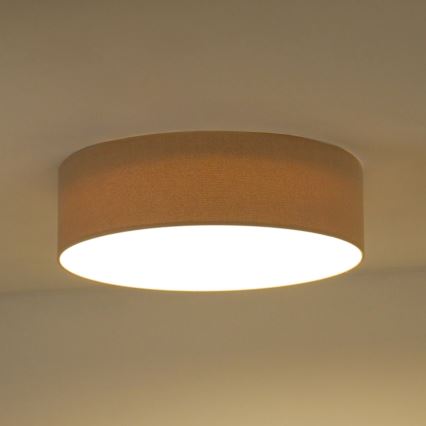 Duolla - Luminária de Teto LED CORTINA LED/26W/230V diâmetro 45 cm 4000K bege