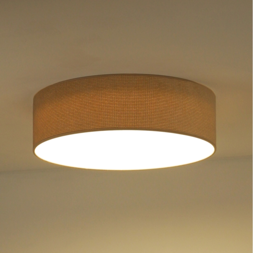 Duolla - Luminária de Teto LED CORTINA LED/26W/230V diâmetro 45 cm 4000K bege