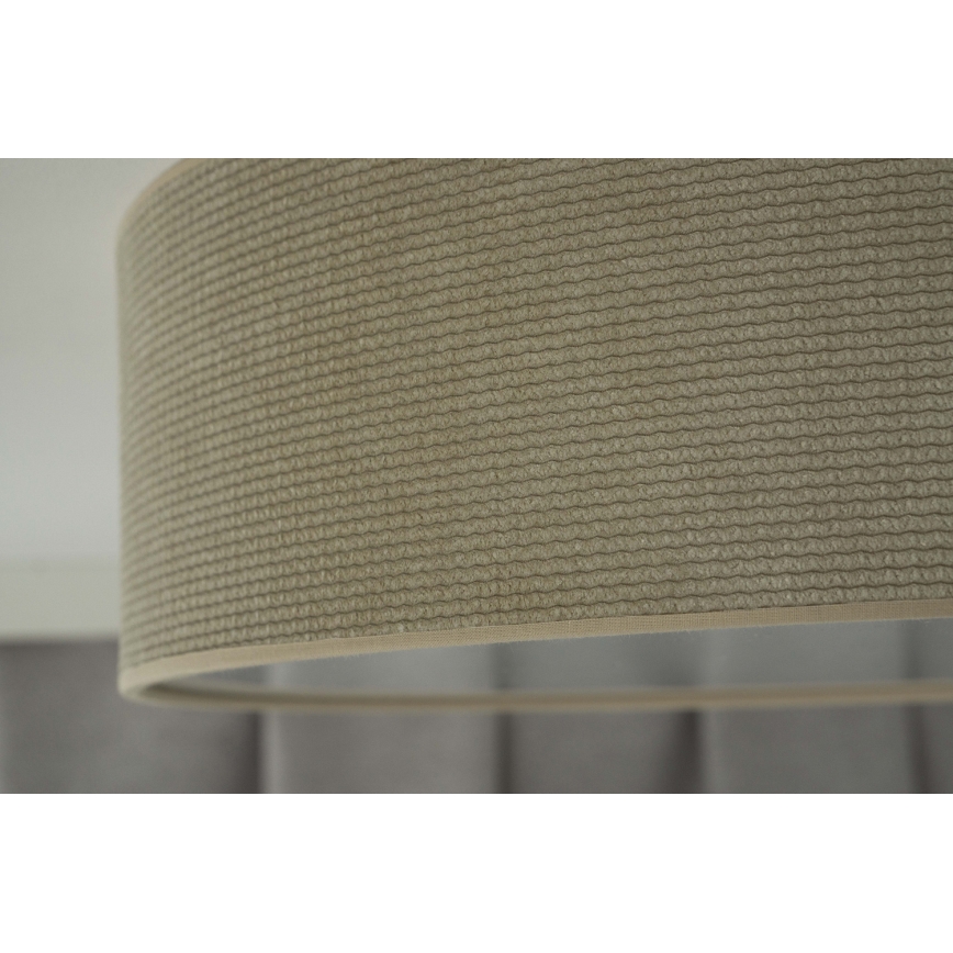 Duolla - Luminária de Teto LED CORTINA LED/26W/230V diâmetro 45 cm 4000K bege