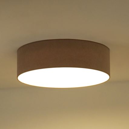 Duolla - Luminária de Teto LED CORTINA LED/26W/230V diâmetro 45 cm 4000K castanho