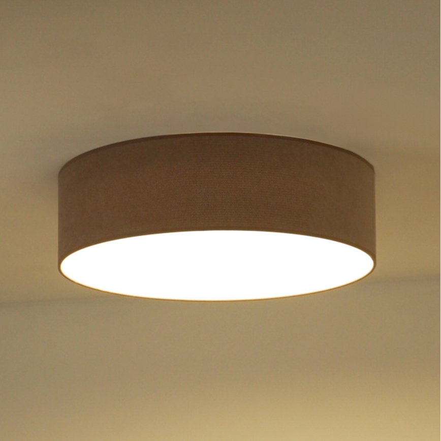 Duolla - Luminária de Teto LED CORTINA LED/26W/230V diâmetro 45 cm 4000K castanho