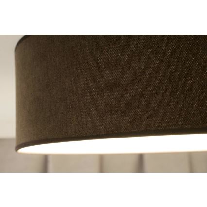 Duolla - Luminária de Teto LED CORTINA LED/26W/230V diâmetro 45 cm 4000K castanho