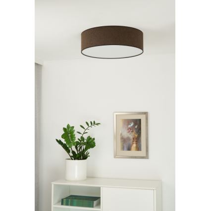 Duolla - Luminária de Teto LED CORTINA LED/26W/230V diâmetro 45 cm 4000K castanho