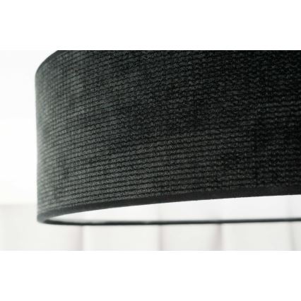 Duolla - Luminária de Teto LED CORTINA LED/26W/230V diâmetro 45 cm 4000K preta