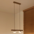 Duolla - Luminária pendente em cabo IRONLINE 2xGX53/3W/230V pinho/carvalho/bege