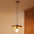 Duolla - Lustre em cabo IRONLINE 1xE27/15W/230V Ø 30 cm cobre/preto