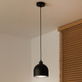 Duolla - Lustre em cabo IRONLINE 1xE27/15W/230V Ø17 cm preto