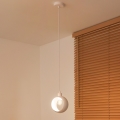 Duolla - Lustre suspenso com cabo IRONLINE 1xE27/15W/230V branco