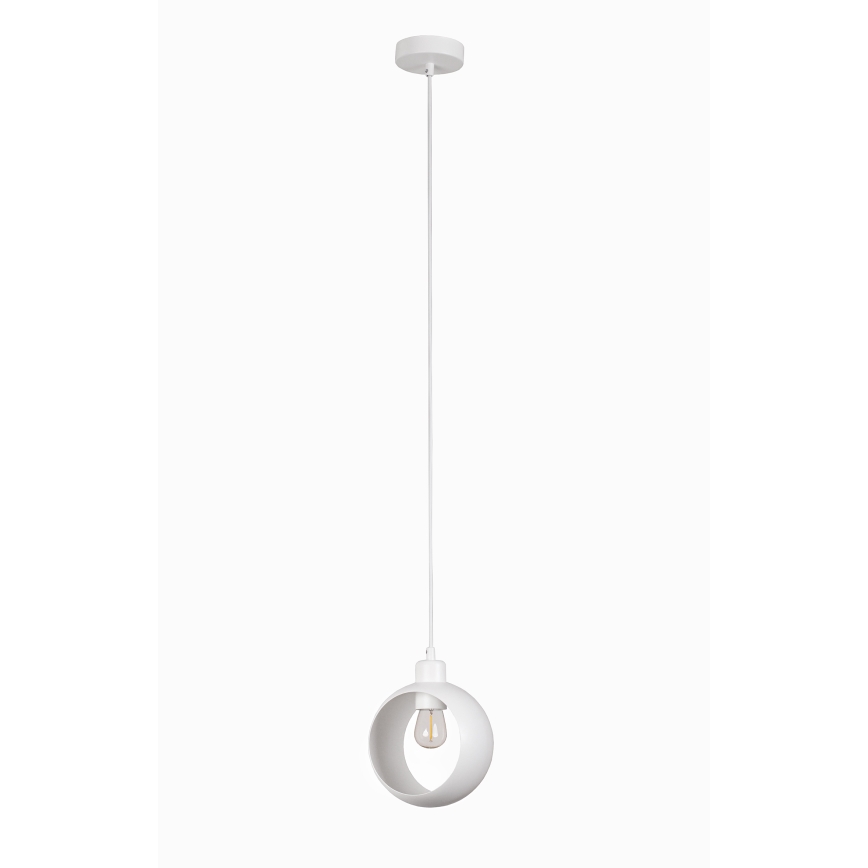 Duolla - Lustre suspenso com cabo IRONLINE 1xE27/15W/230V branco