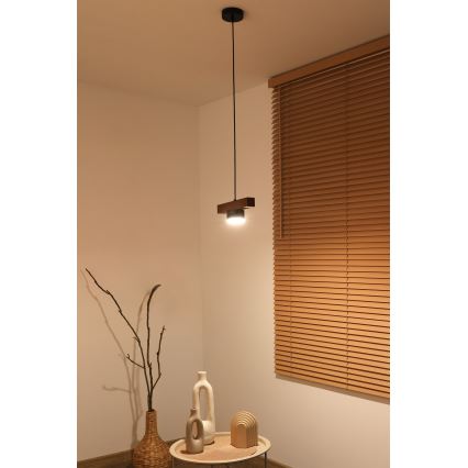 Duolla - Lustre suspenso por cabo IRONLINE 1xGX53/3W/230V pinho/carvalho/preto