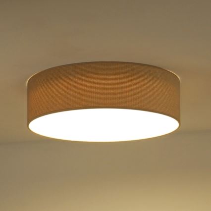 Duolla - Luminária de Teto LED CORTINA LED/26W/230V diâmetro 30 cm 4000K bege