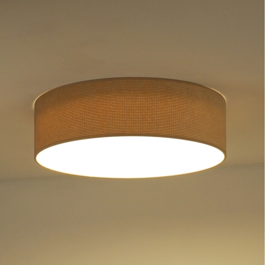 Duolla - Luminária de Teto LED CORTINA LED/26W/230V diâmetro 30 cm 4000K bege