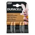 Duracell - 4 Pilhas alcalina Basic LR03/AAA 1,5V 2400 mAh