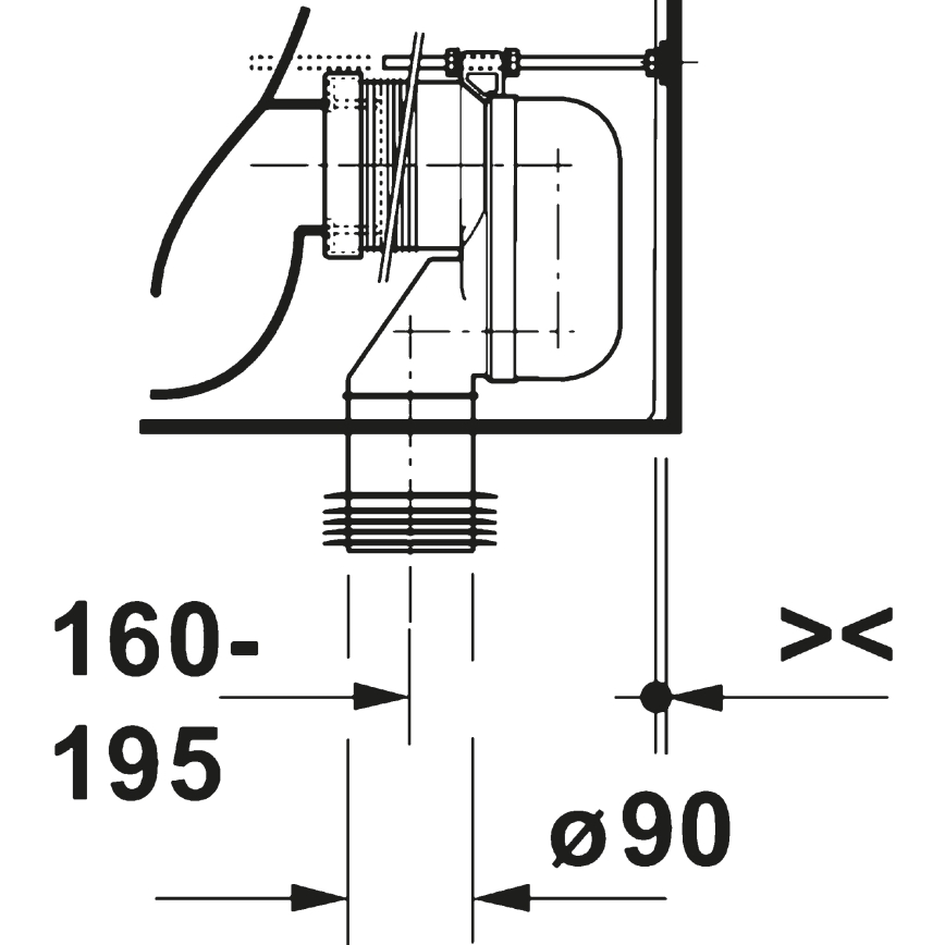 Duravit 20600900002 - Conjunto sanitário D-CODE cerâmica/branco brilhante