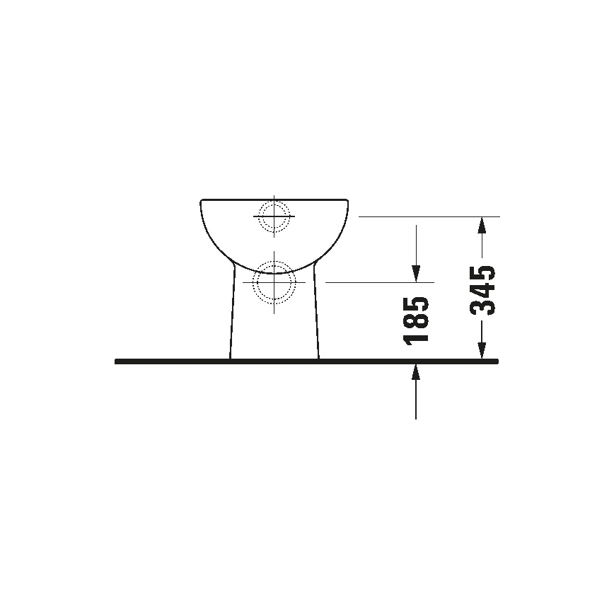 Duravit 21080900002 - Sanita de chão D-CODE cerâmica/branco brilhante