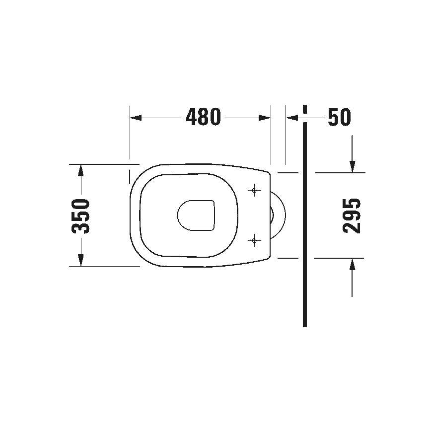 Duravit 21100100002 - Sanita de chão D-CODE cerâmica/branco brilhante