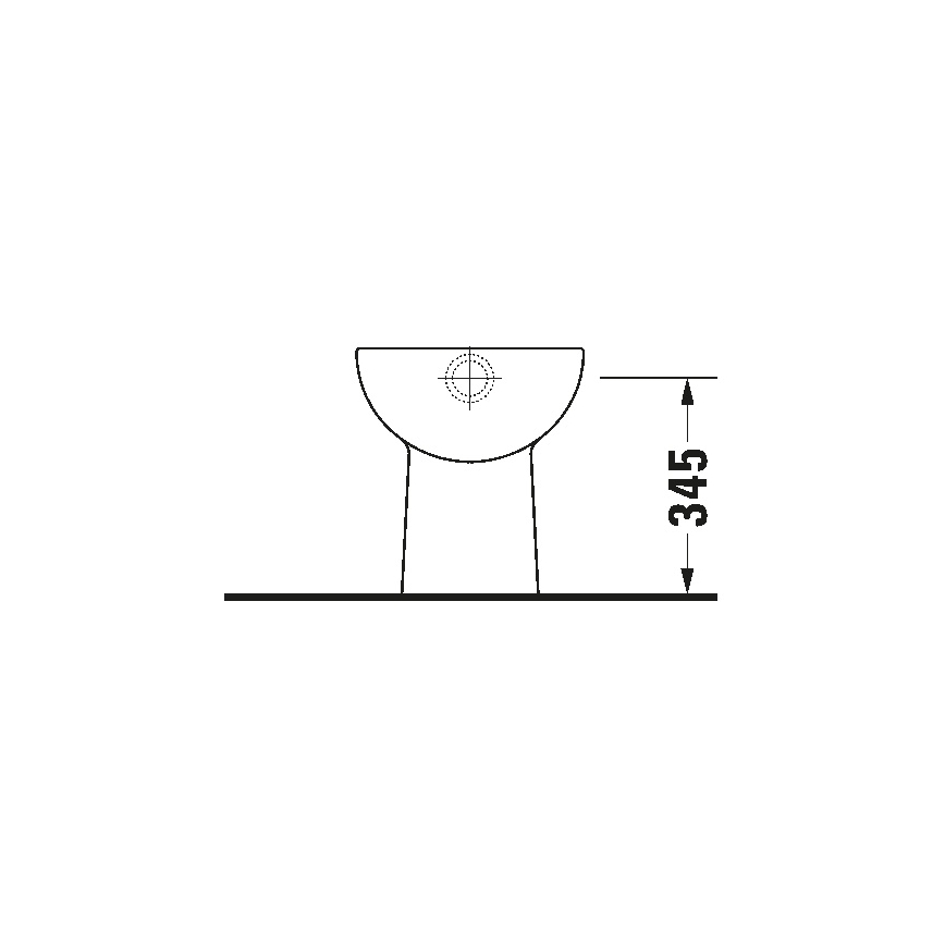 Duravit 21100100002 - Sanita de chão D-CODE cerâmica/branco brilhante