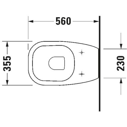 Duravit 21150900002 - Sanita de chão D-CODE cerâmica/branco brilhante