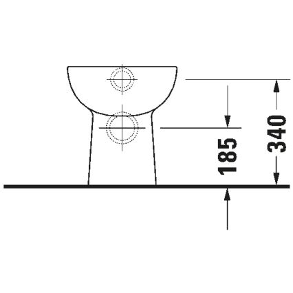 Duravit 21150900002 - Sanita de chão D-CODE cerâmica/branco brilhante