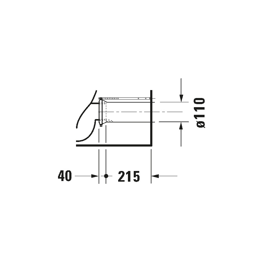 Duravit 21180900002 - WC combinado D-CODE cerâmica/branco brilhante