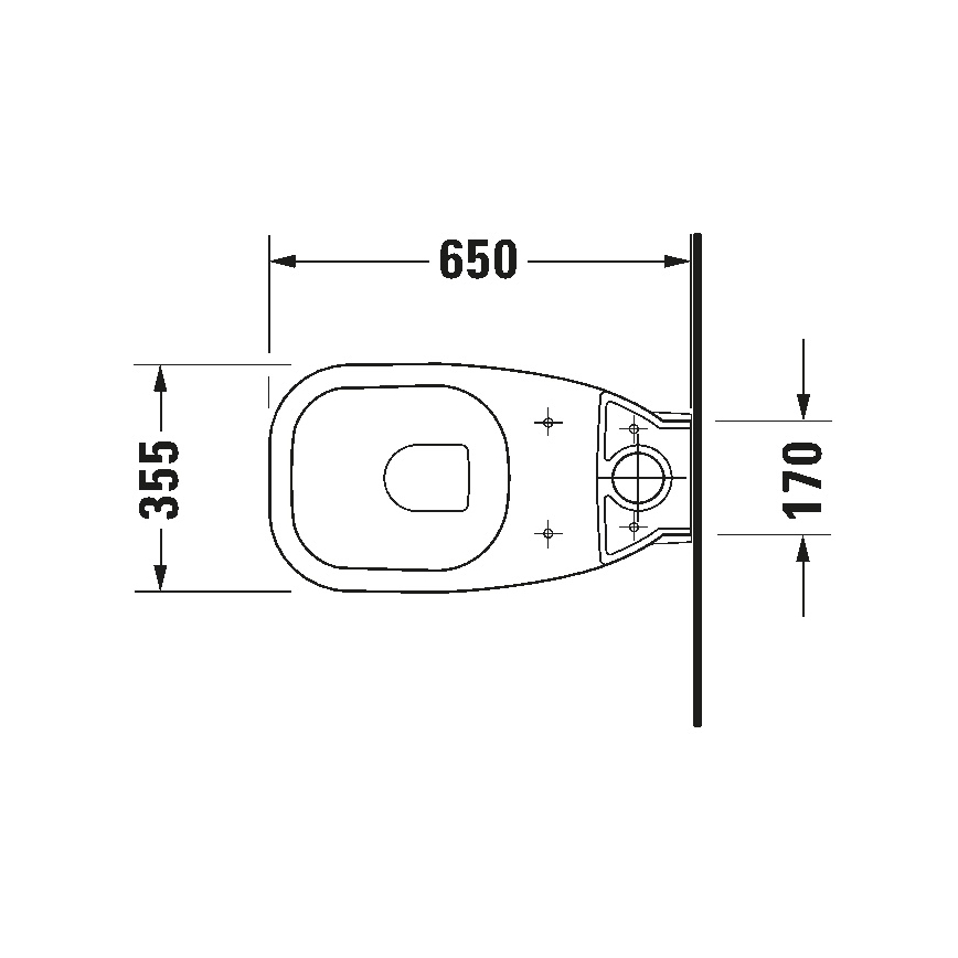 Duravit 21180900002 - WC combinado D-CODE cerâmica/branco brilhante