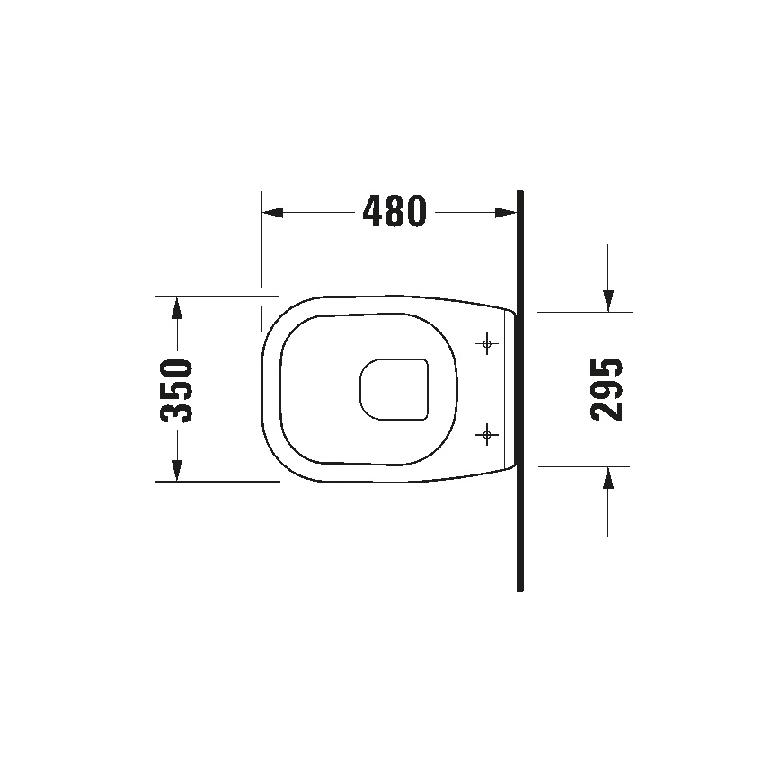 Duravit 22110900002 - Sanita suspensa D-CODE cerâmica/branco brilhante