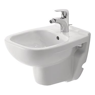 Duravit 22371500002 - Bidê suspenso D-CODE cerâmica/branco brilhante