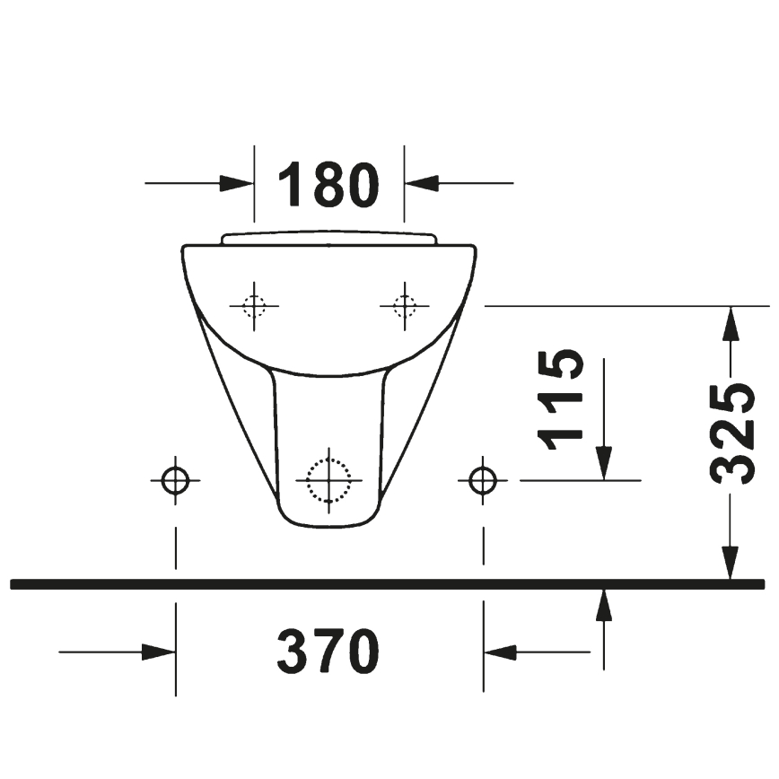 Duravit 22371500002 - Bidê suspenso D-CODE cerâmica/branco brilhante