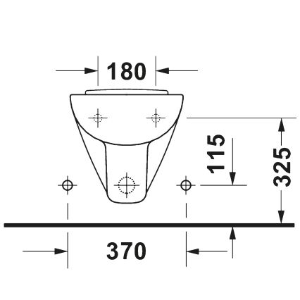 Duravit 22371500002 - Bidê suspenso D-CODE cerâmica/branco brilhante