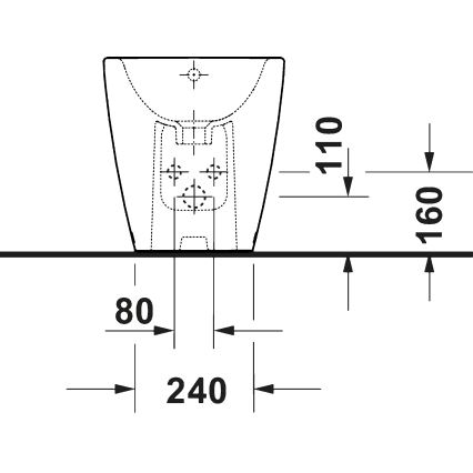 Duravit 2294100000 - Bidé de chão D-NEO cerâmica/branco brilhante