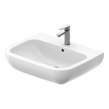Duravit 23106500002 - Lavatório suspenso D-CODE 65x50 cm cerâmica/branco brilhante