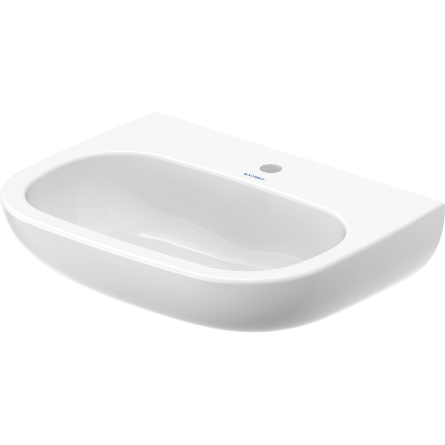 Duravit 23116000002 - Lavatório suspenso D-CODE 60x46 cm, cerâmica, branco brilhante