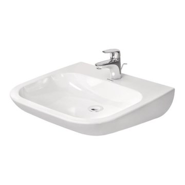 Duravit 23136000002 - Lavatório suspenso D-CODE 60x55 cm cerâmica/branco brilhante