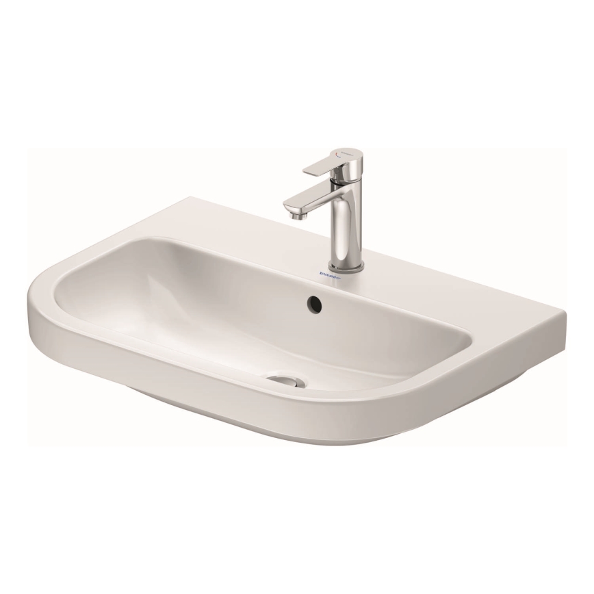 Duravit 23986500002 - Lavatório suspenso D-CODE 65x46 cm cerâmica/branco brilhante