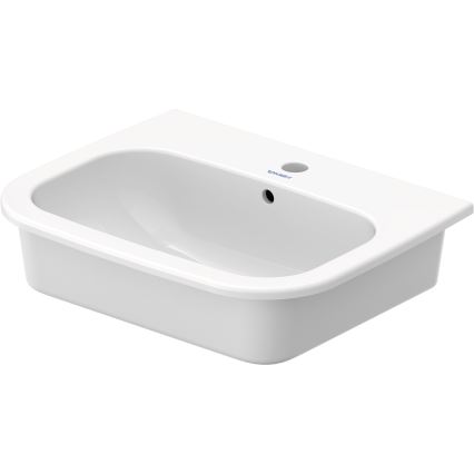 Duravit 337540000 - Lavatório de encastre D-CODE 54,5x43,5 cm cerâmica/branco brilhante