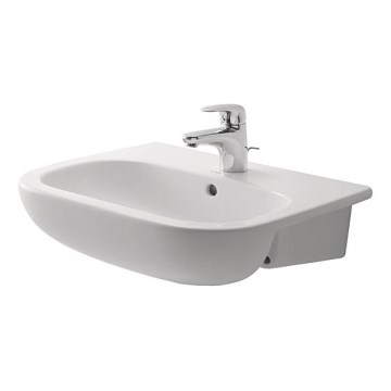 Duravit 339550000 - Lavatório de embutir D-CODE 55 x 44 cm cerâmica/branco brilhante