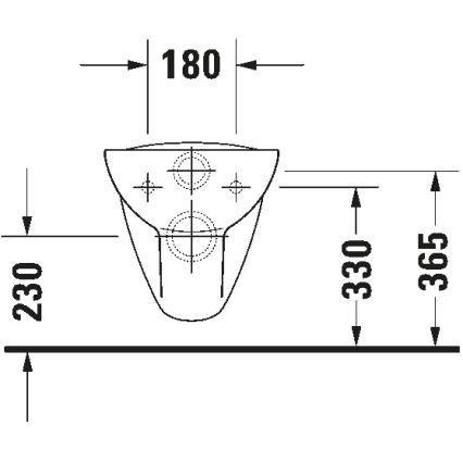 Duravit 45351900A1 - Sanita suspensa com assento D-CODE cerâmica/branco brilhante